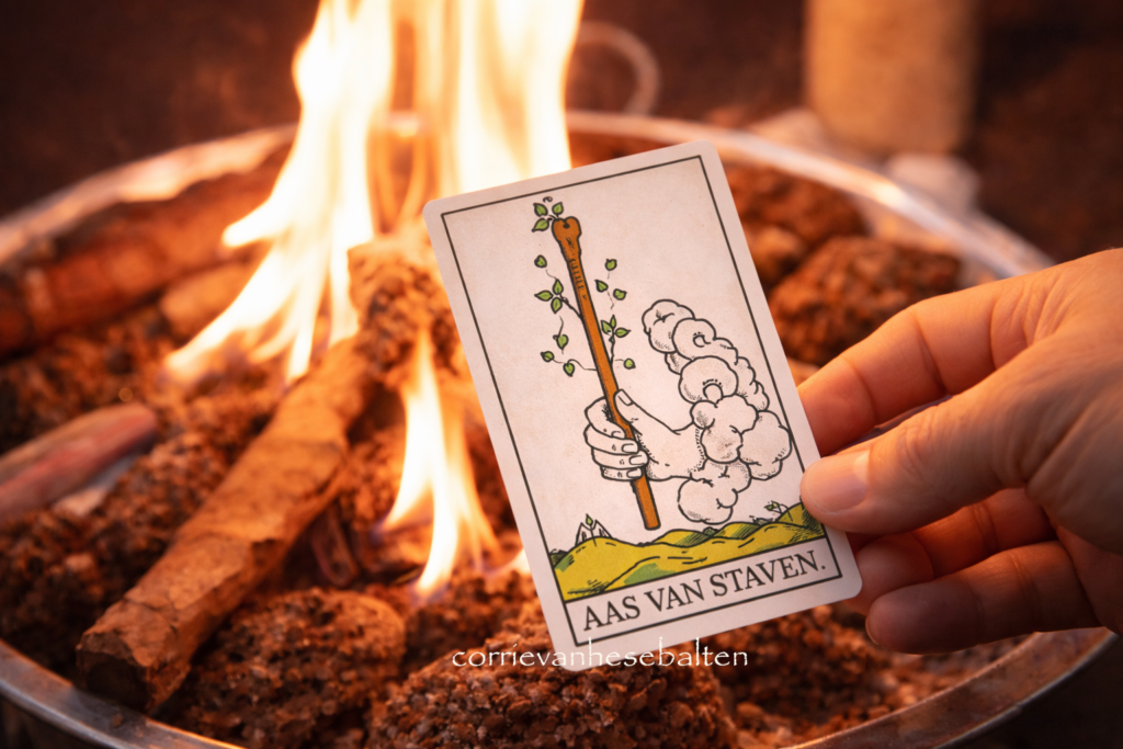 tarot mystieke kracht vuur afbeelding
